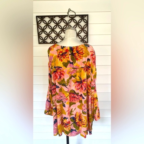 Women’s Terra & Sky long sleeve Boho Floral Blouse size 4XL Casual New With Tags - Picture 8 of 8